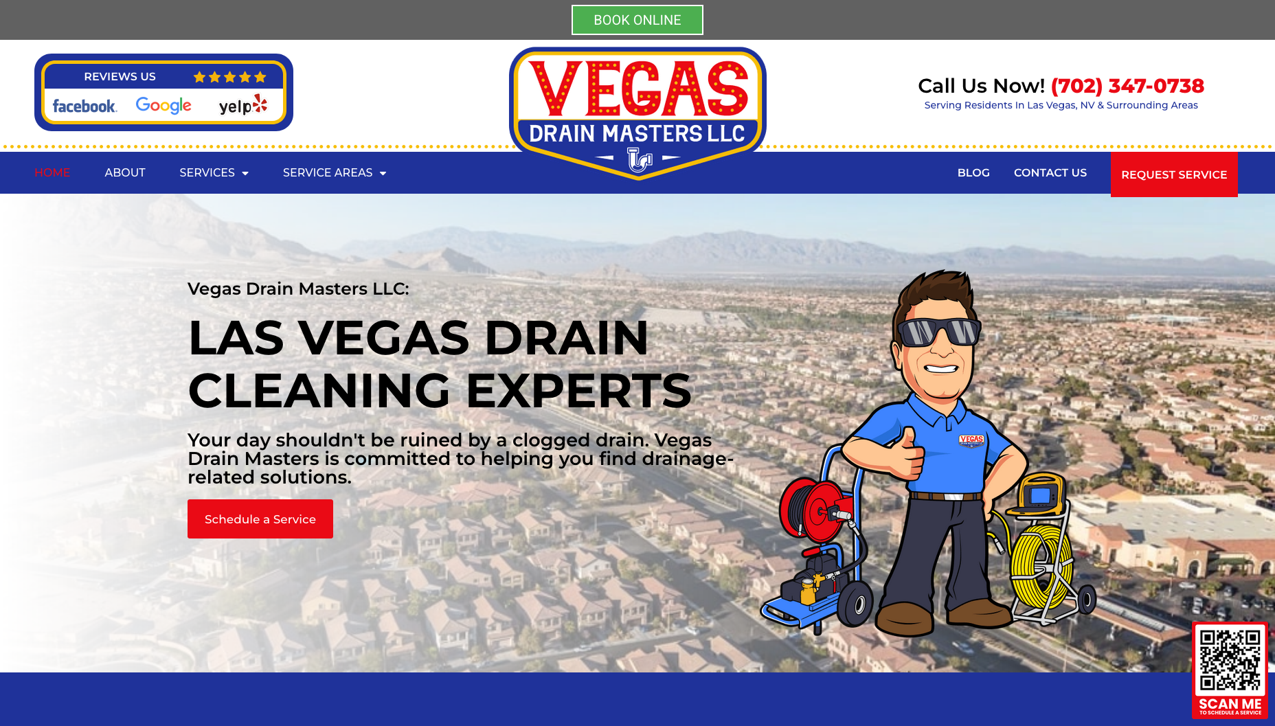 Old Vegas Drain Masters website